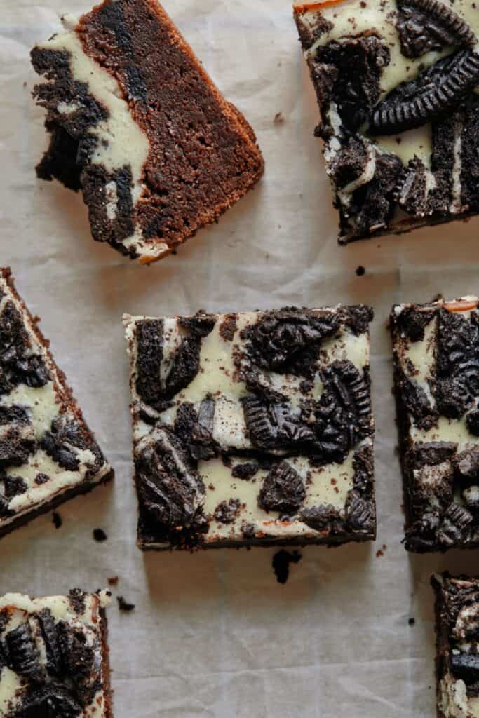 Oreo Bars {Chocolatey Brownie Based Recipe} - Grandbaby Cakes