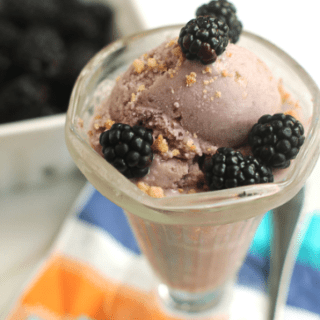 Blackberry Crumble Ice Cream Recipe | Grandbaby Cakes
