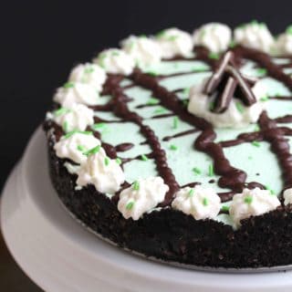Baileys Mint Chocolate Cream Pie! Perfect for St. Patrick's Day or any special occasion| Grandbaby Cakes