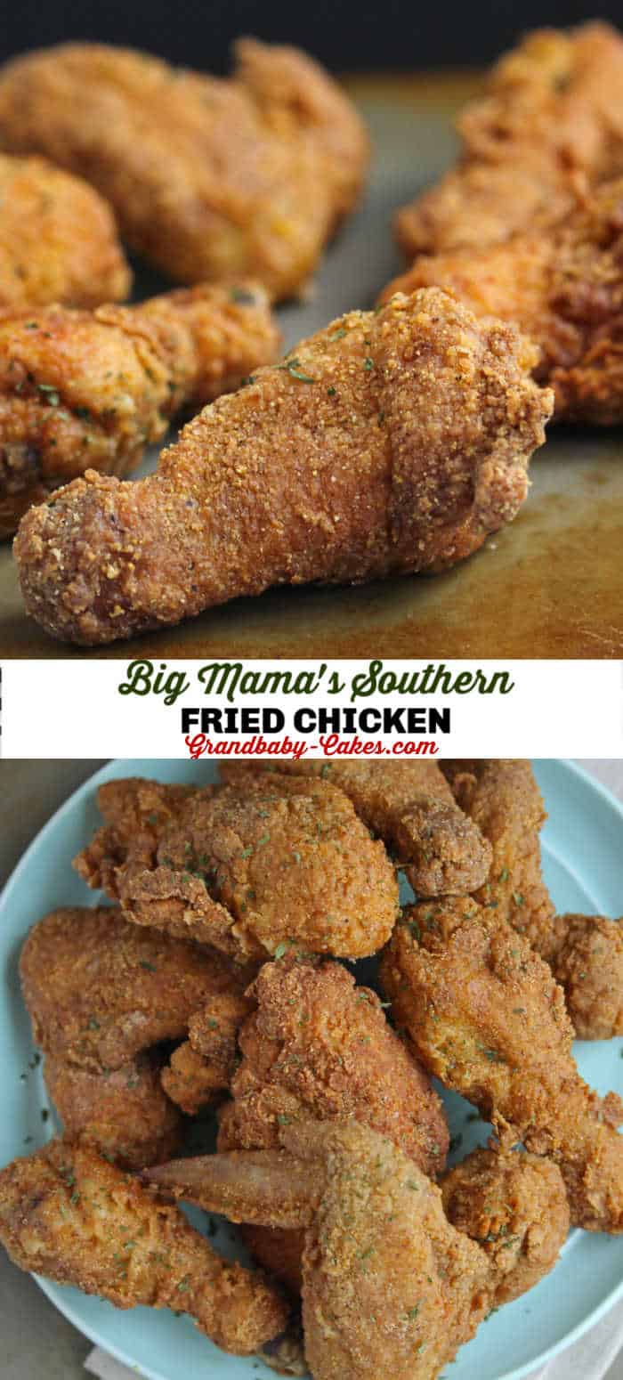 Extra Crispy Fried Chicken Recipe {Southern Style!} - Grandbaby Cakes