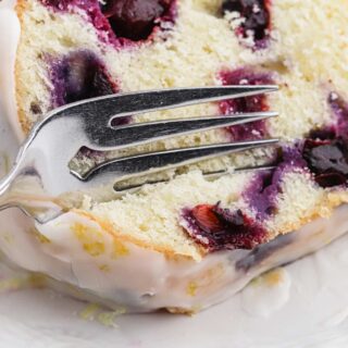 lemon blueberry pound cake 1 320x320 - Lemon Blueberry Cake Recipe