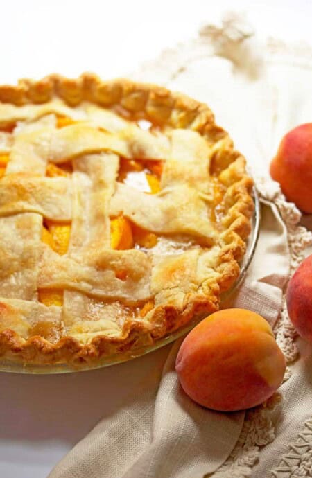 Fresh Peach Pie Recipe | Grandbaby Cakes