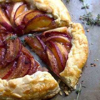 plum nectarine galette