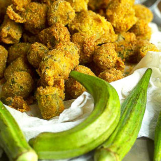 Southern Pan Fried Okra Recipe | Grandbaby Cakes