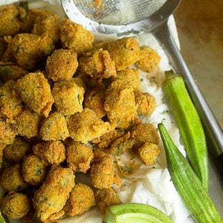 Southern Pan Fried Okra Recipe | Grandbaby Cakes