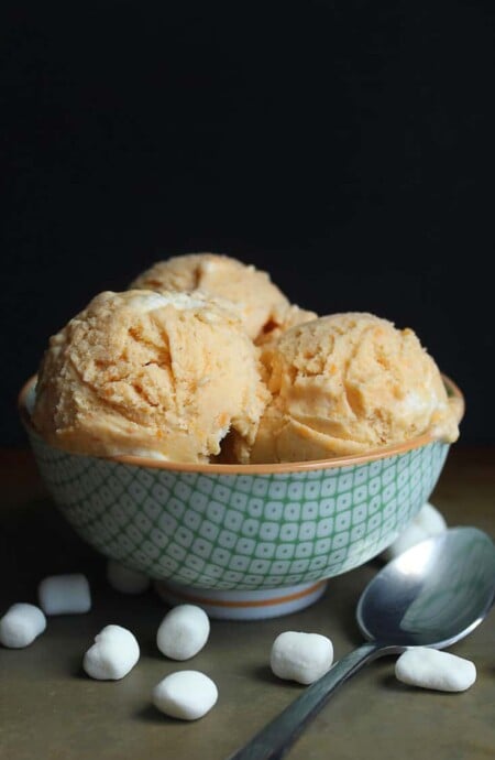 Sweet Potato Ice Cream with Toasted Marshmallows | Grandbaby Cakes
