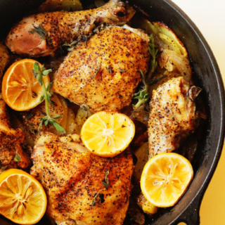 Lemon Roasted Chicken | Grandbaby Cakes