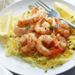 Light Shrimp Scampi with Spaghetti Squash | Grandbaby Cakes