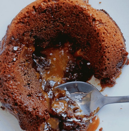 Salted Caramel Lava Cakes | Grandbaby Cakes