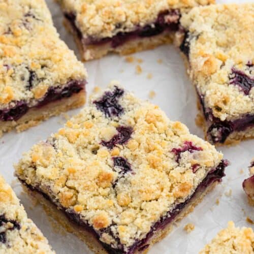 Blueberry Crumble Bars - Grandbaby Cakes