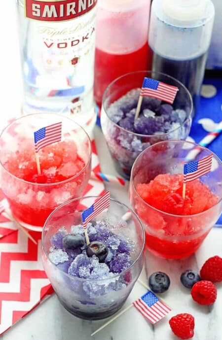 4th of July Spiked Snow Cones | Grandbaby Cakes