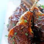 Balsamic Brown Sugar Lamb Chops | Grandbaby Cakes #omahasteaks #ad