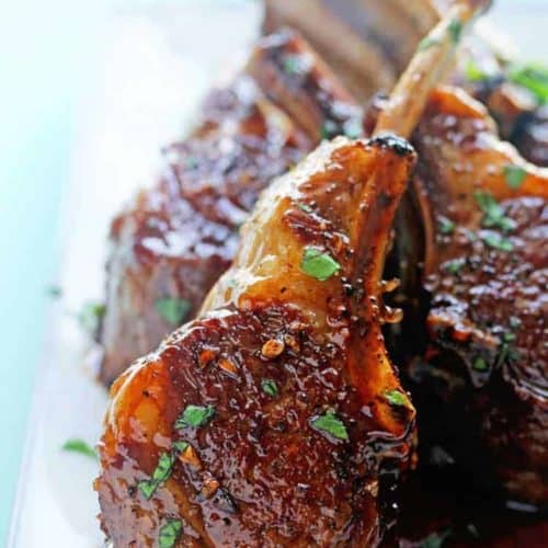Grilled Lamb Chops with Plum Balsamic Sauce · A Passion for Entertaining