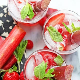 Berry Rhubarb Punch | Grandbaby Cakes