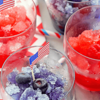 Red and Blue Spiked Snow Cones | Grandbaby Cakes