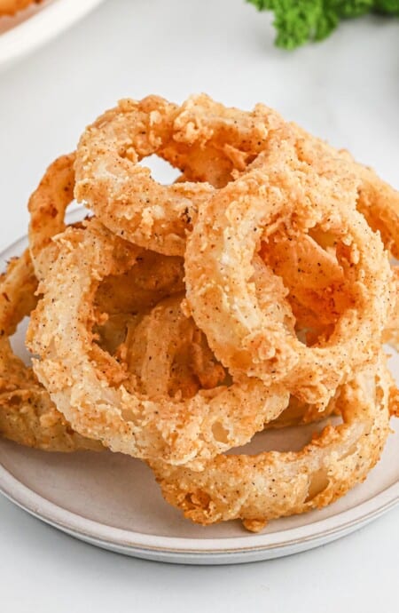 Crispy Fried Onion Rings | Grandbaby Cakes