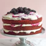 Red Velvet Blackberry Cake | Grandbaby Cakes
