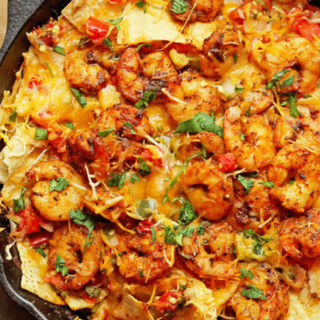 Blackened Shrimp Nachos | Grandbaby Cakes