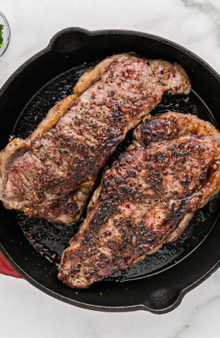 Learn an Easy and Delicious Way to Pan Sear a Steak | Grandbaby Cakes