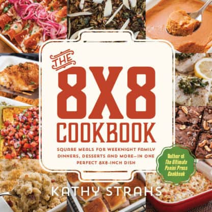 The front cover of the 8x8 cookbook 