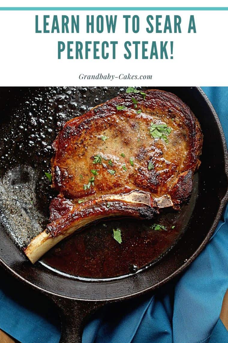 Pan Seared Steak Recipe - Grandbaby Cakes