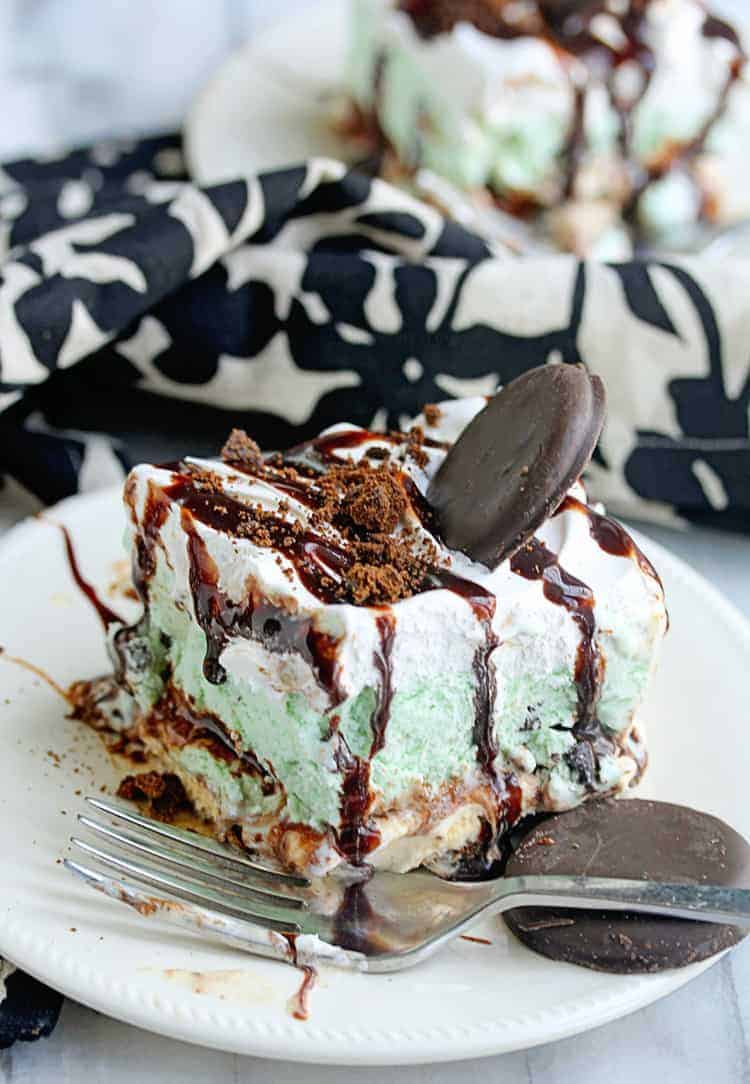 Girl Scout Cookie Mint Chocolate Ice Cream Cake | Grandbaby Cakes