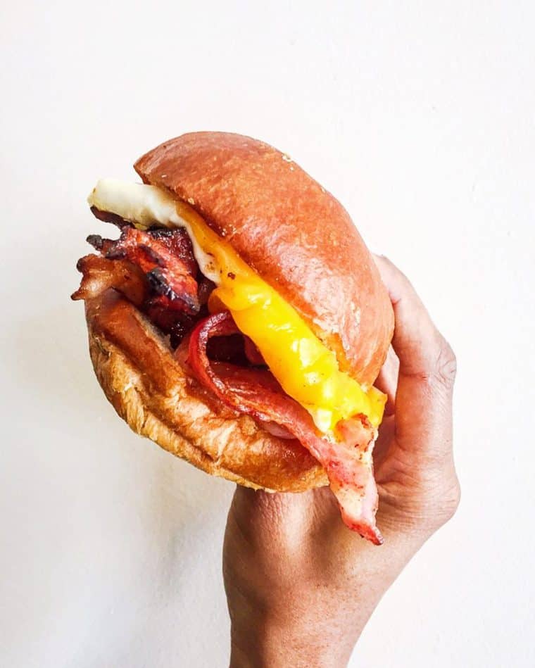 Yummy breakfast sandwich from Eggslut in Los Angeles