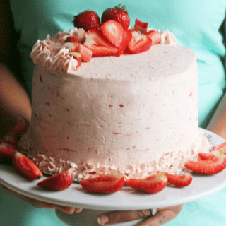 Riesling Rhubarb Crisp Cake | Grandbaby Cakes