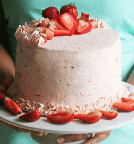 Riesling Rhubarb Crisp Cake | Grandbaby Cakes