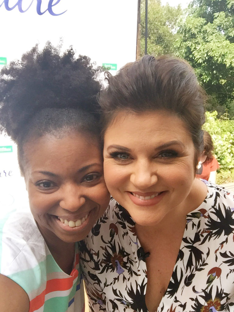 Jocelyn Delk Adams with Tiffani Thiessen