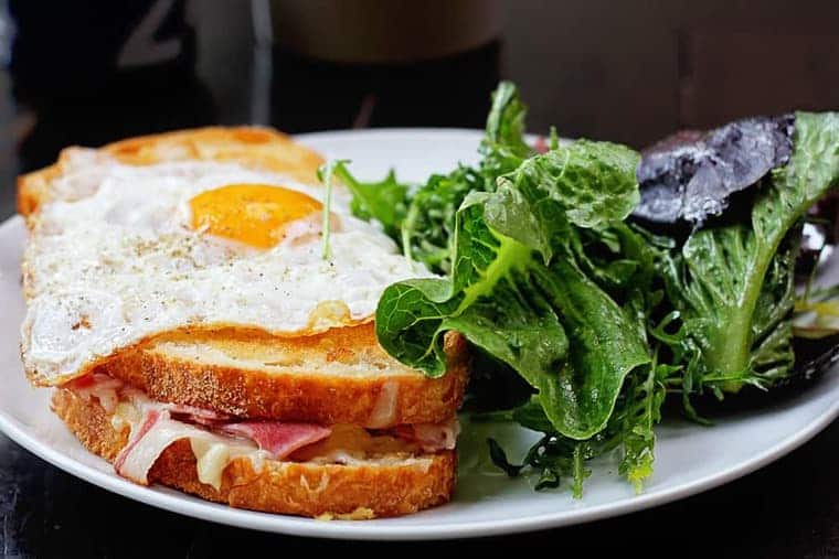 Brunch plate from a restaurant in L.A.