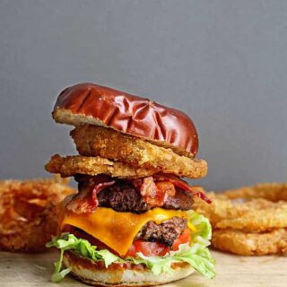 Ultimate Bacon Cheddar Burger | Grandbaby Cakes