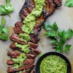 Marinated Skirt Steak with Chimichurri | Grandbaby Cakes