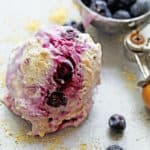 No Churn Blueberry Cheesecake Ice Cream | Grandbaby Cakes No Churn Blueberry Cheesecake Ice Cream | Grandbaby Cakes