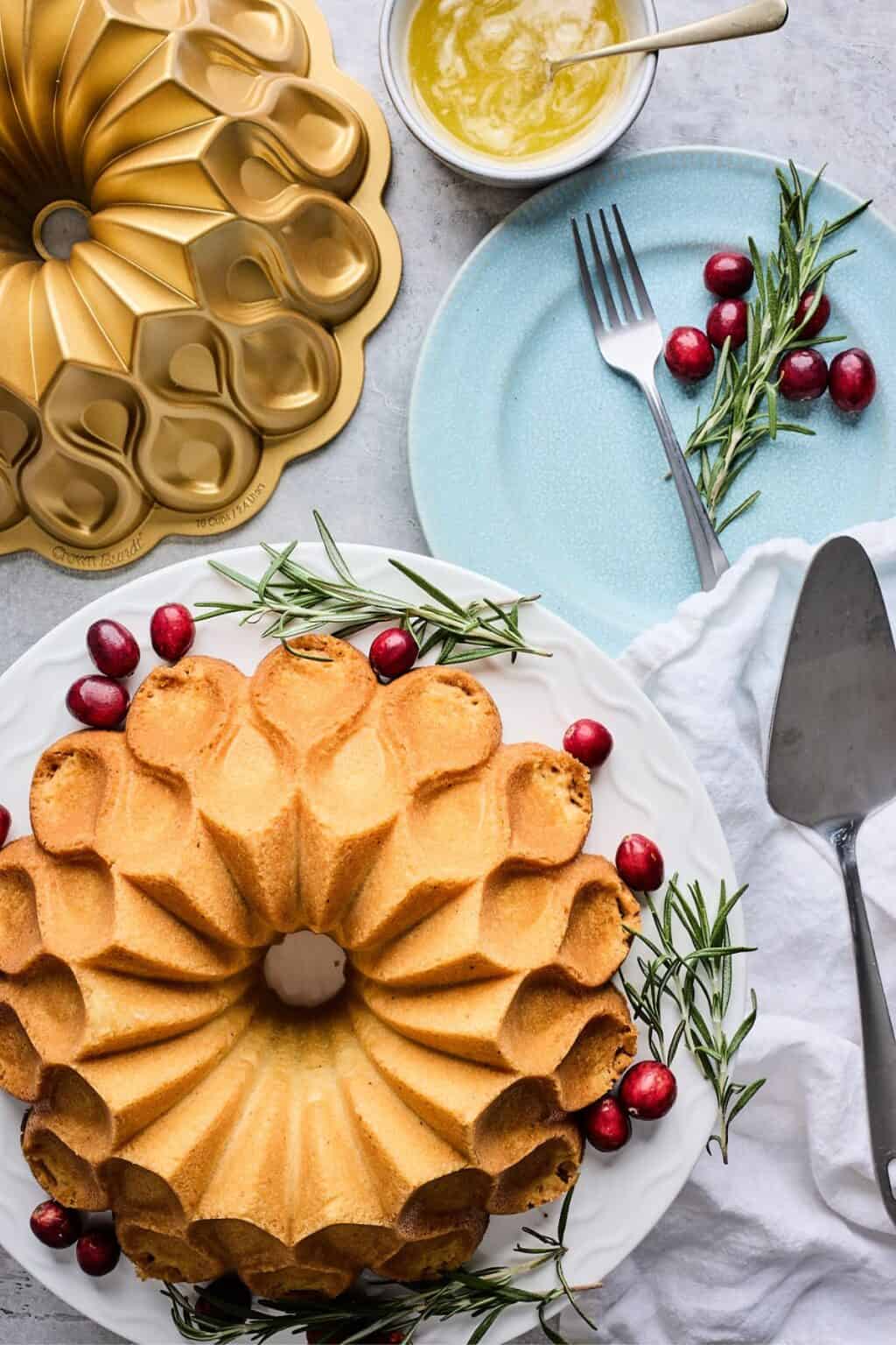 Elegant Eggnog Cake {With Butter Rum Sauce} Grandbaby Cakes