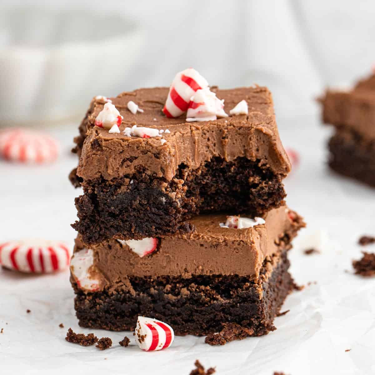 Peppermint One Bowl Brownies Peppermint Brownies 1 - Peppermint One Bowl Brownies Recipe