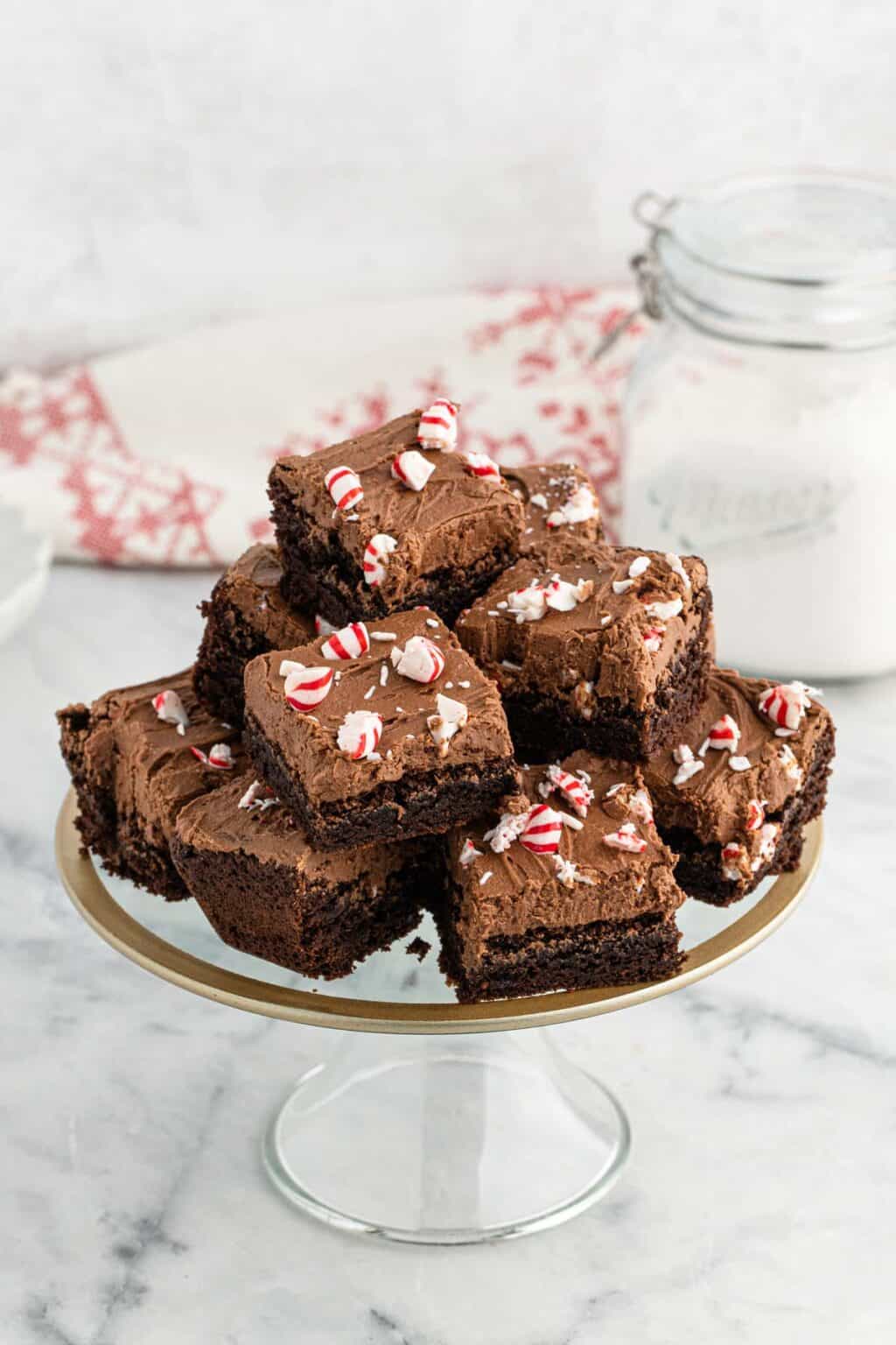 Peppermint Brownie Recipe (ONLY One Bowl!) Grandbaby Cakes
