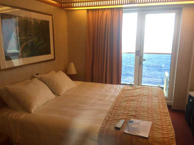 Balcony room on the Carnival Pride 