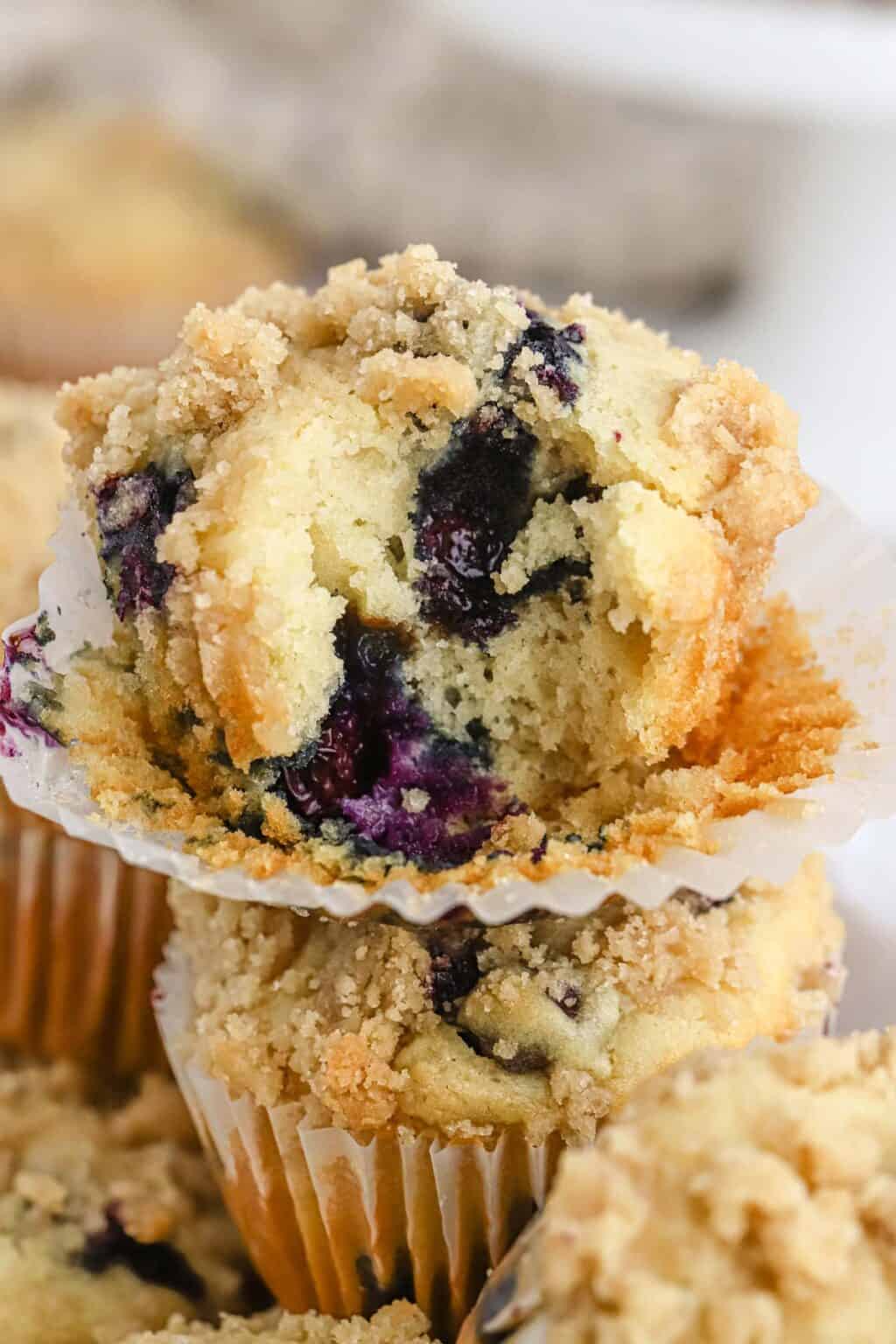 Easy Blueberry Streusel Muffins Recipe - Grandbaby Cakes