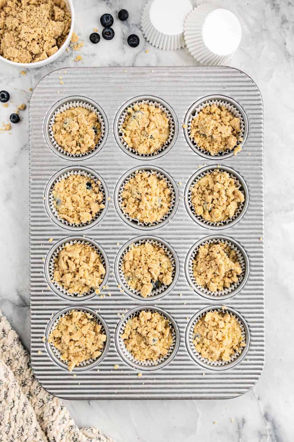 Easy Blueberry Streusel Muffins Recipe - Grandbaby Cakes