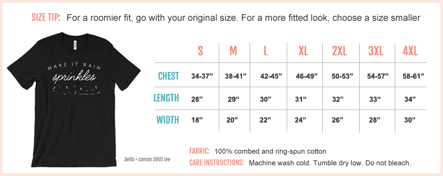 Apparel Sizing for Grandbaby Cakes