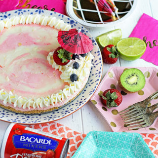 Bacardi Miami Vice No Bake Cheesecake Recipe | Grandbaby Cakes