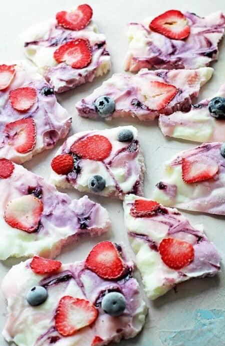 Frozen Yogurt Bark Recipe | Grandbaby Cakes