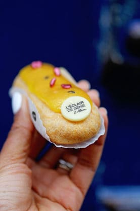 A gorgeous eclair from L’Éclair de Génie in Paris, France