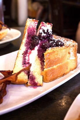 St. Charles Bennie Stuffed French Toast at the Ruby Slipper Cafe in New Orleans