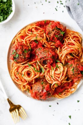 Lentil Meatballs Spaghetti 5 277x416 - Spaghetti and Lentil Meatballs