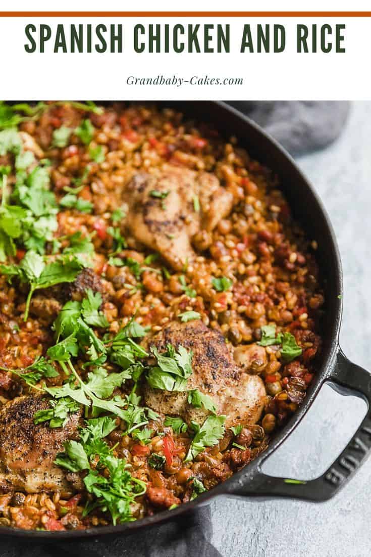 Spanish Chicken And Rice (with How To Video!) - Grandbaby Cakes