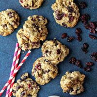 Dark Chocolate and Cranberry Oatmeal Cookies | Grandbaby Cakes