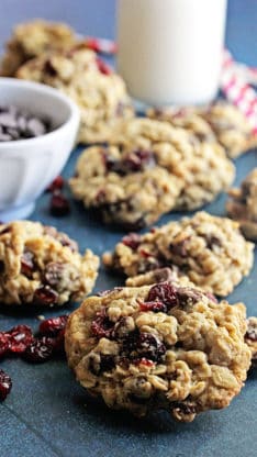 Dark Chocolate and Cranberry Oatmeal Cookies 2 234x416 - Dark Chocolate and Cranberry Oatmeal Cookies