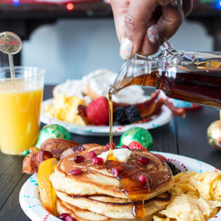 Orange Ginger Pancakes and Holiday Brunch Tips | Grandbaby Cakes